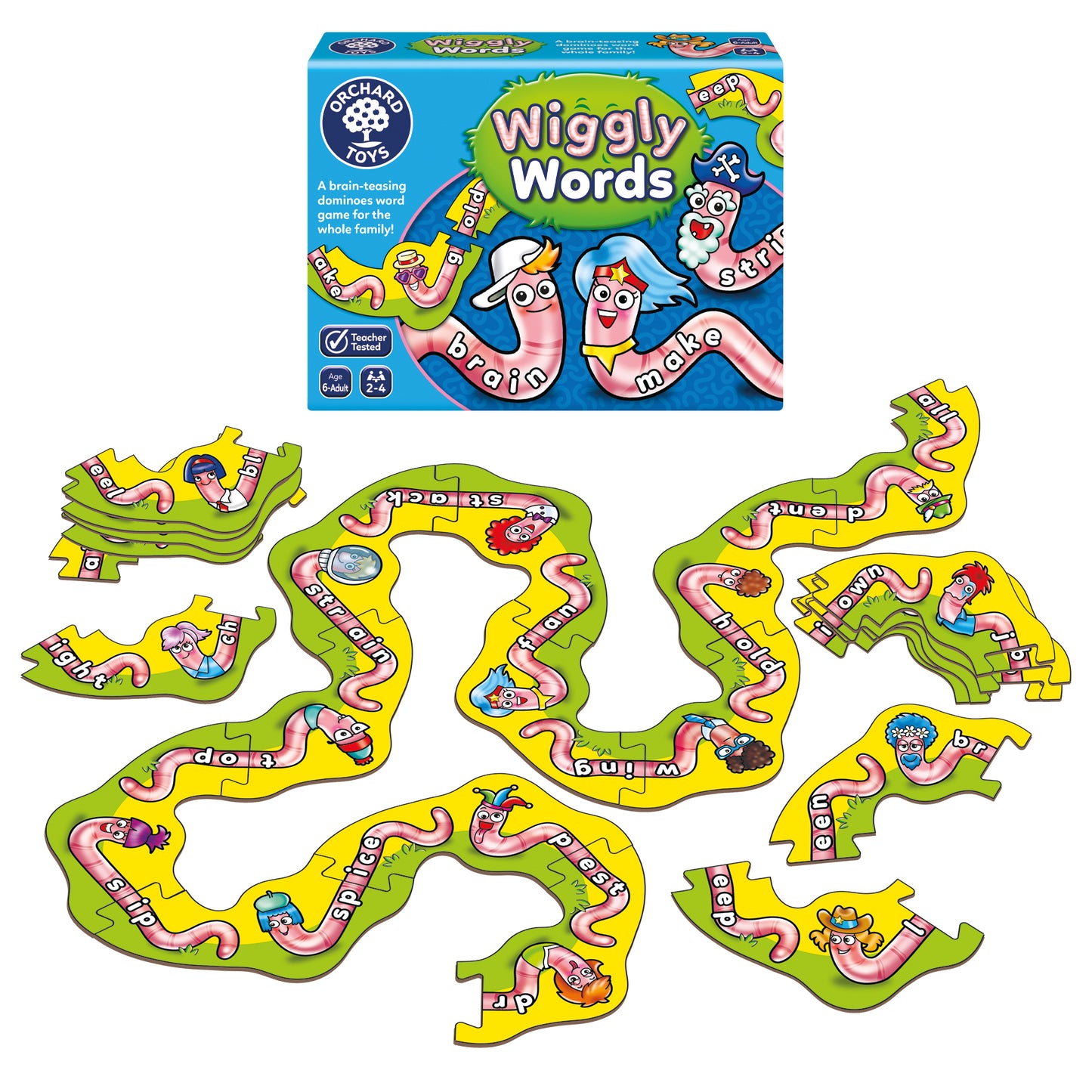 Orchard Toys Wiggly Words Domino Game