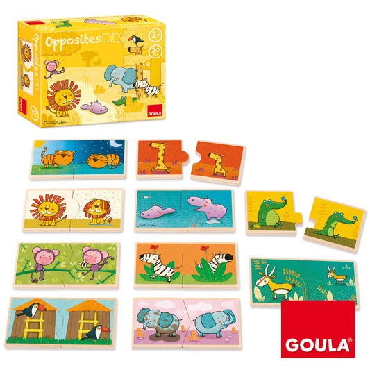 Goula Opposites Leo,The King of the Jungle Matching Puzzles