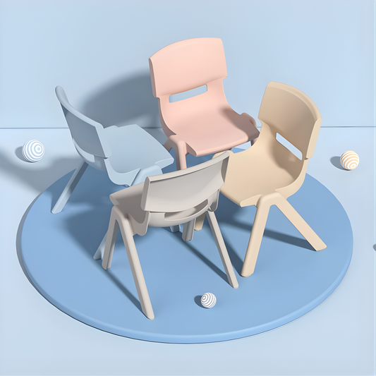 KYC 28cm Height Pastel-Colour Plastic Chair 28座高粉色系塑膠椅