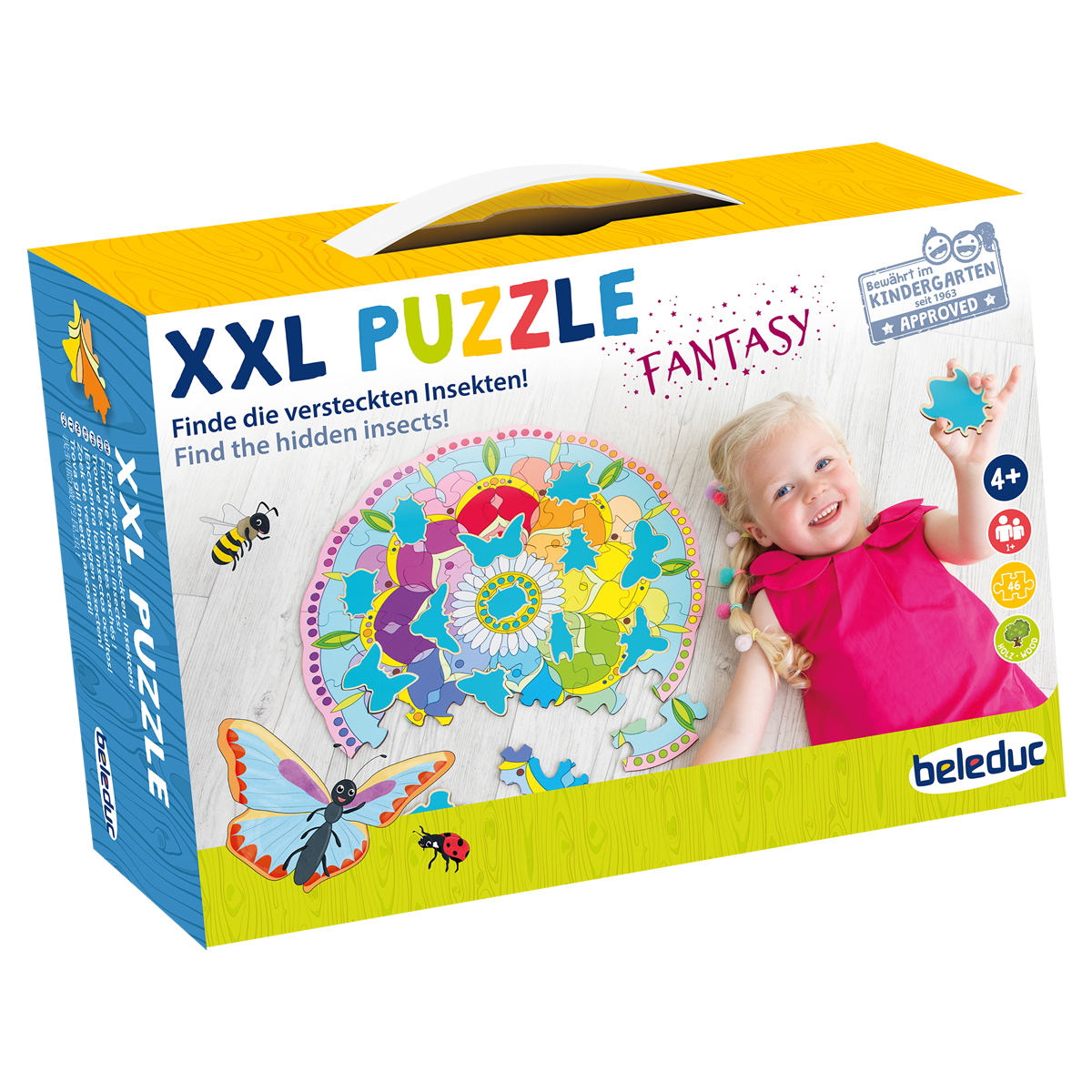 Beleduc Insect XXL Learning Puzzle 花園裡的昆蟲找找看大號拼圖