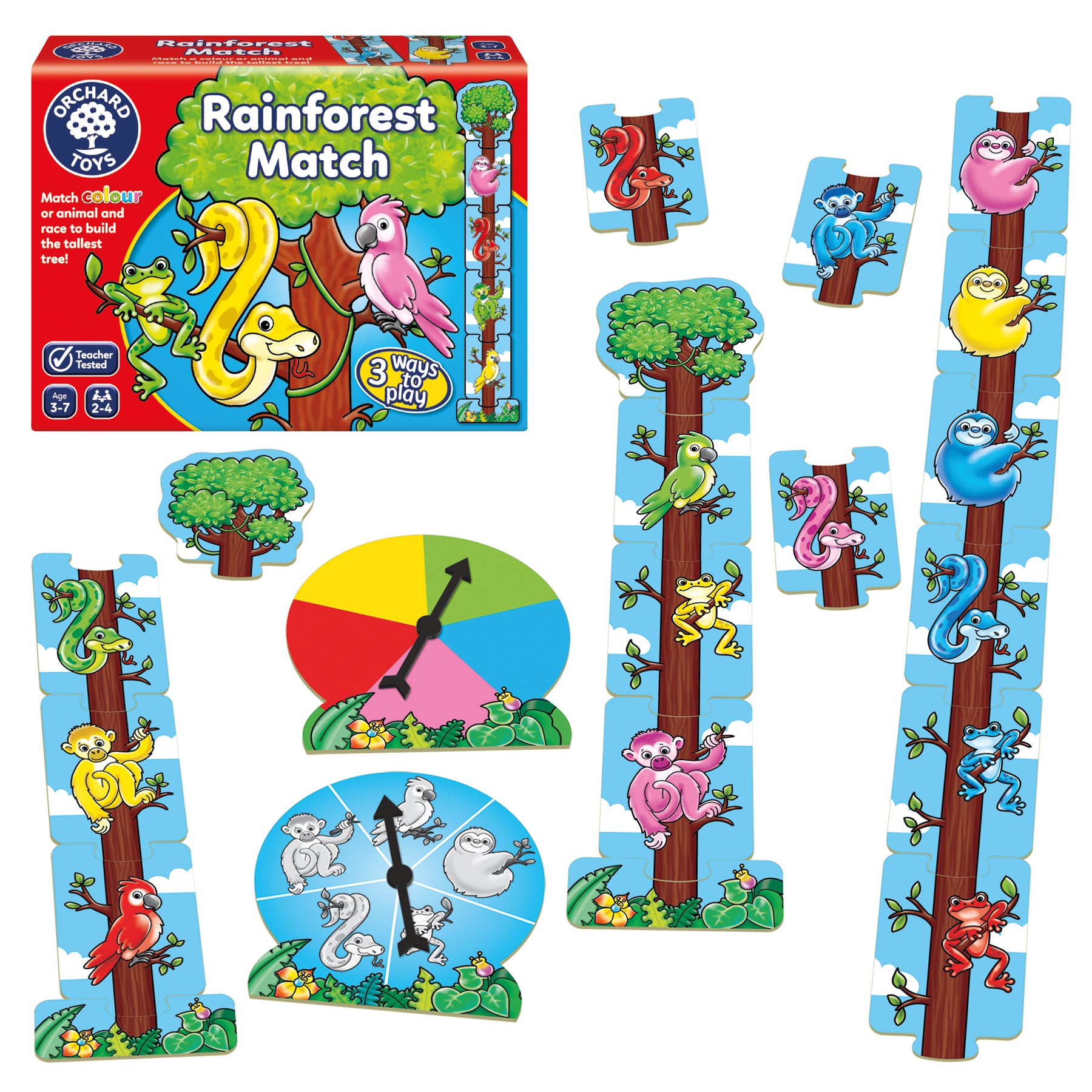 Orchard Toys Rainforest Match Counting And Colour Matching Game MY Orchard Toys Rainforest Match Counting And Colour Matching Game MY