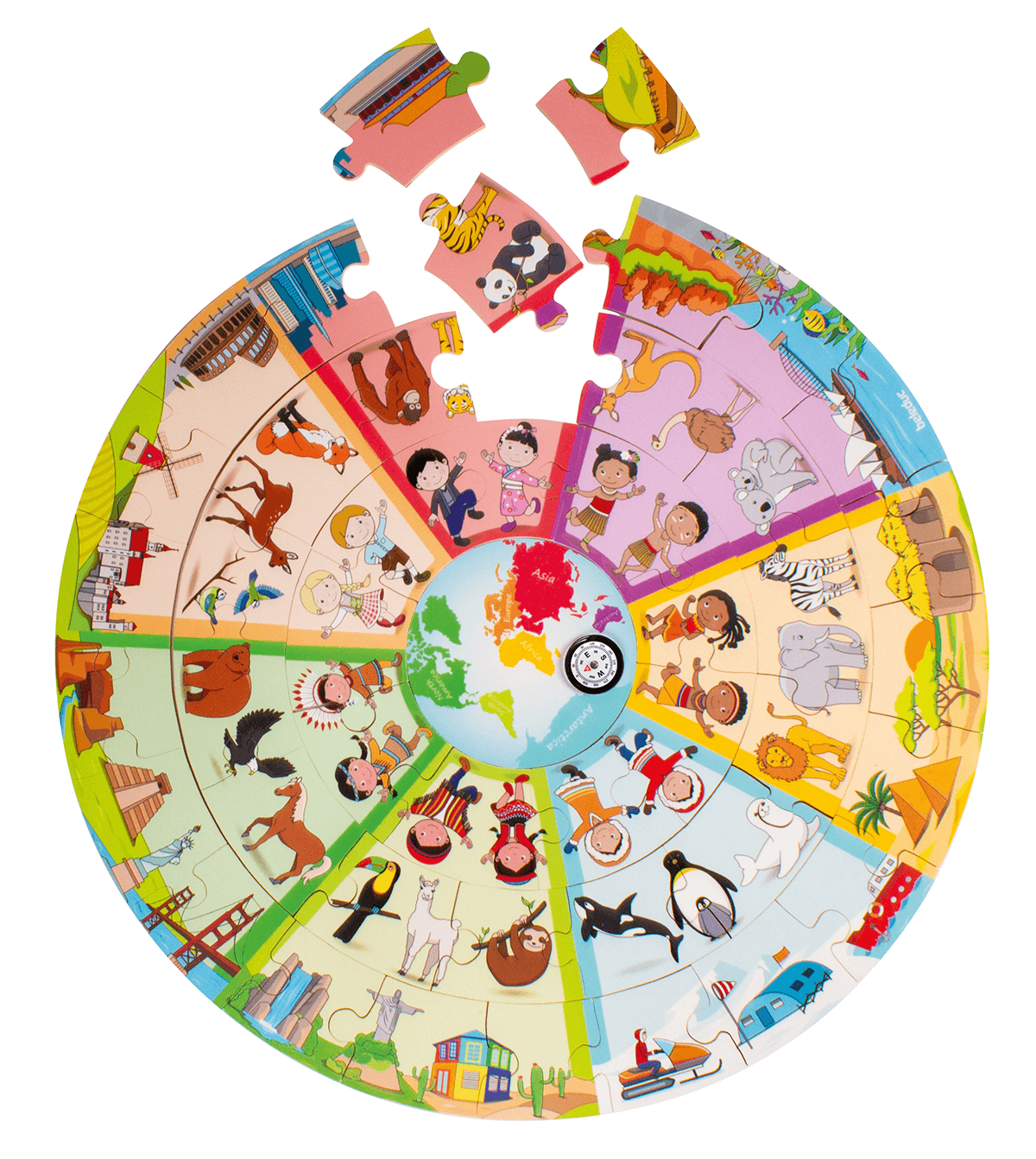 Beleduc Discover the World XXL Learning Puzzle