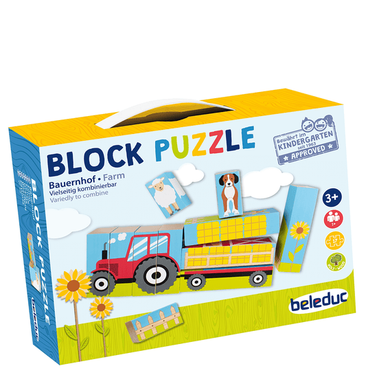 Beleduc Blockpuzzle Farm 農場積木拼圖