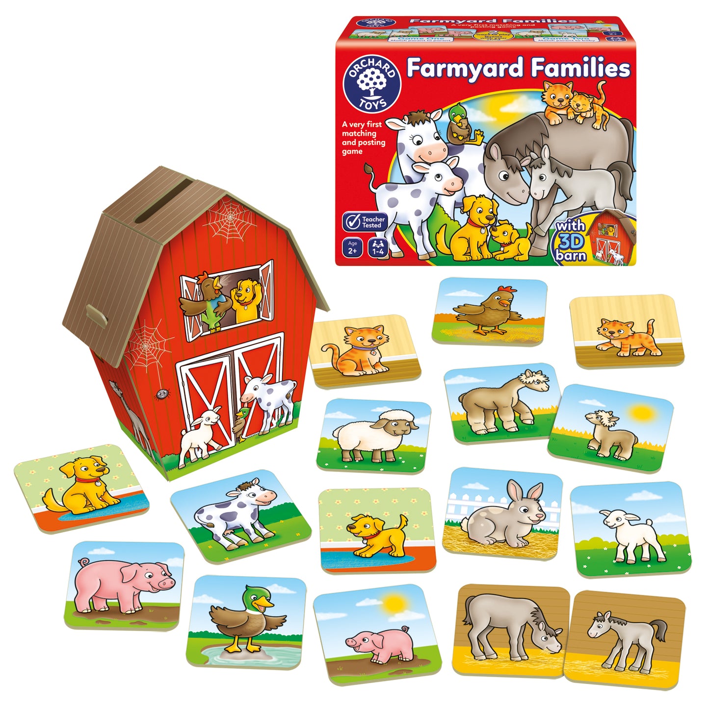 Orchard Toys Farmyard Families Matching and Posting Game