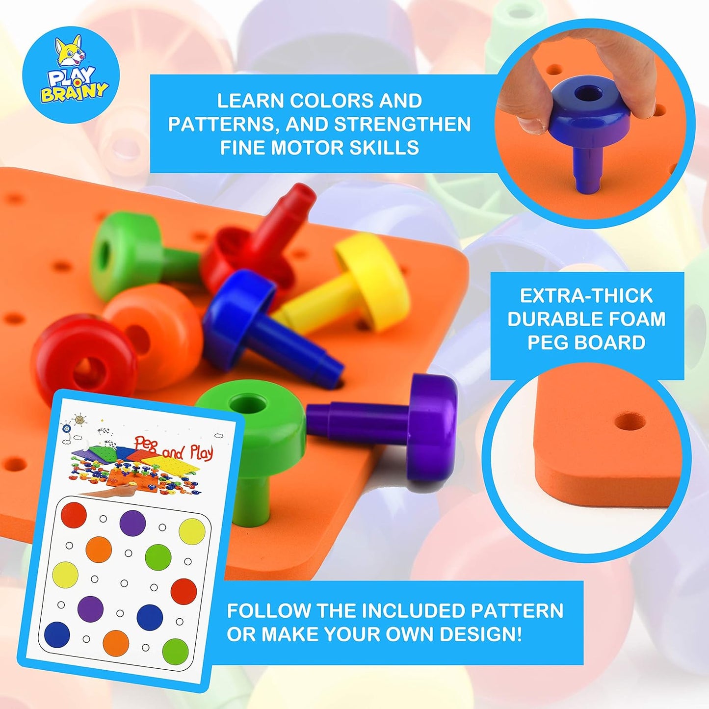 Play Brainy Peg Learning Toy Set