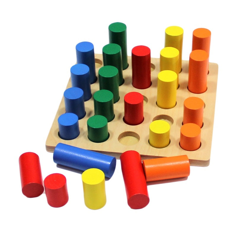 Cylinder Ladder Sorting Game  圓柱體階梯 分類與排序遊戲