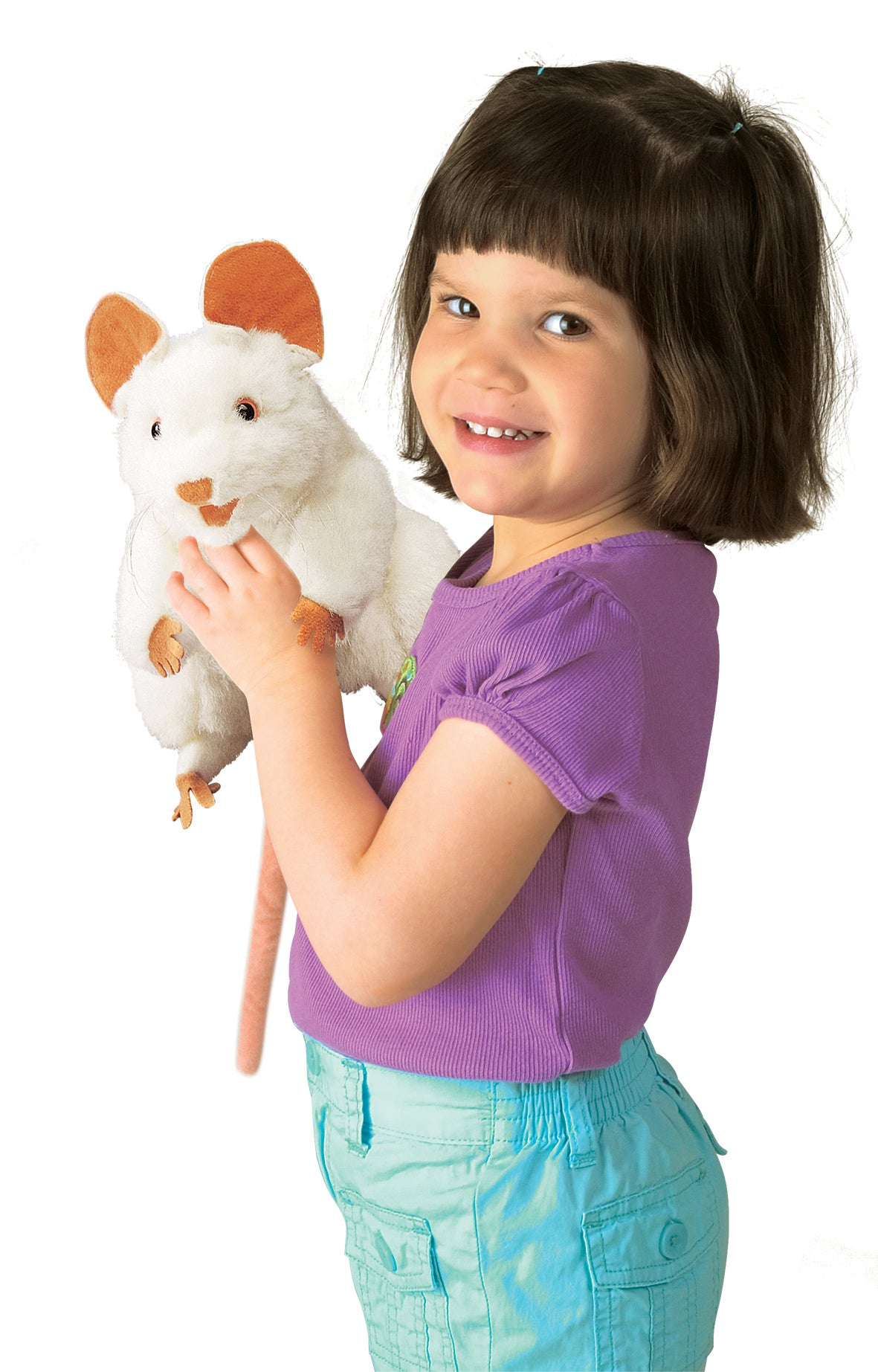 White Mouse Hand Puppet 白老鼠手偶