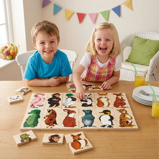 Beleduc Match and Mix Animals Matching and Memory Puzzle Game 動物身體配對及記憶遊戲拼圖