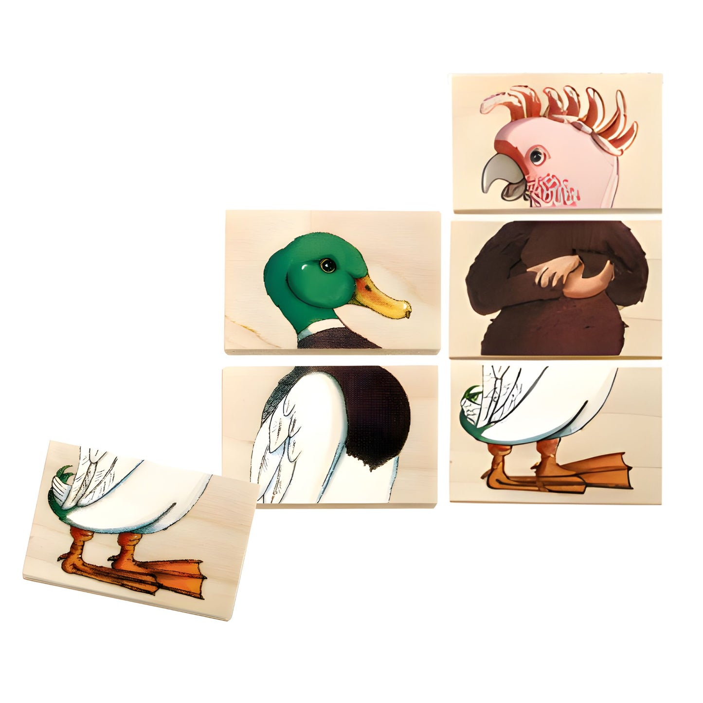 Beleduc Match and Mix Animals Matching and Memory Puzzle Game 動物身體配對及記憶遊戲拼圖