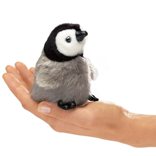 Mini Baby Emperor Penguin Finger Puppet 迷你帝企鵝寶寶手指玩偶