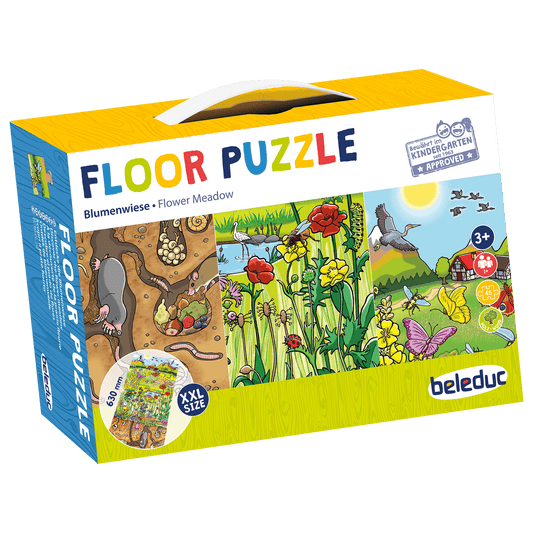 Beleduc Floor Puzzle Discover the Flower Meadow 探索花草甸找找看大號拼圖