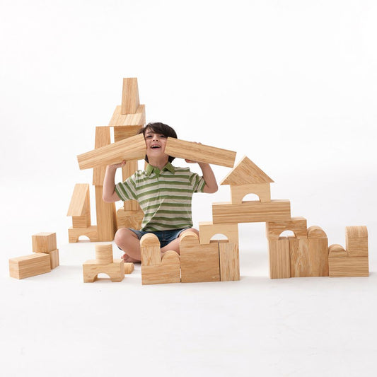 8cm Softwood Blocks (56 pcs)  Weplay軟質木紋積木8cm-56件組