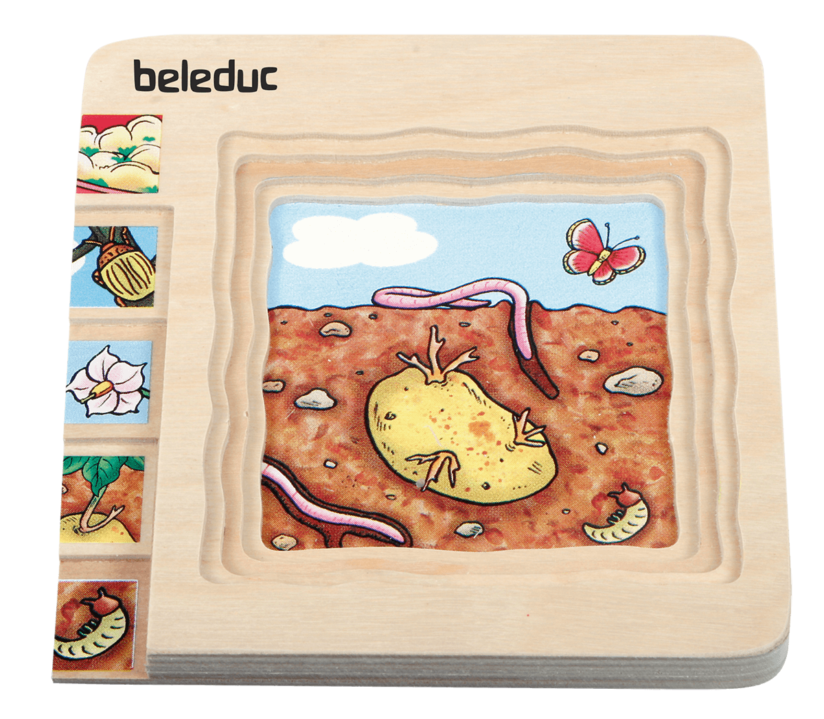 Beleduc Layer-Puzzle Potato 土豆生長多層情景找找看拼圖