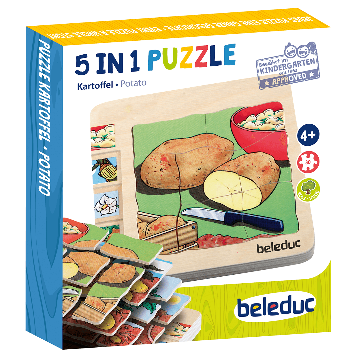 Beleduc Layer-Puzzle Potato 土豆生長多層情景找找看拼圖