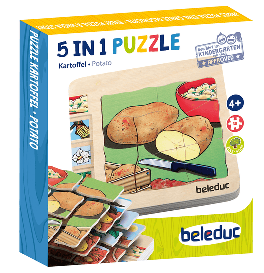Beleduc Layer-Puzzle Potato 土豆生長多層情景找找看拼圖