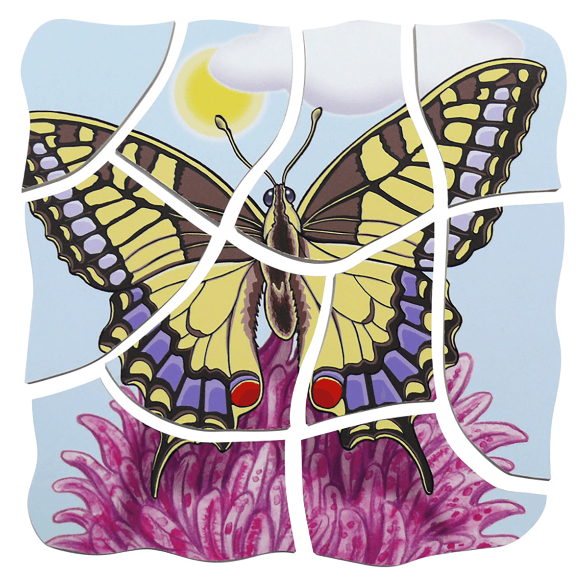 Beleduc Layer-Puzzle Butterfly 蝴蝶生長多層情景找找看拼圖