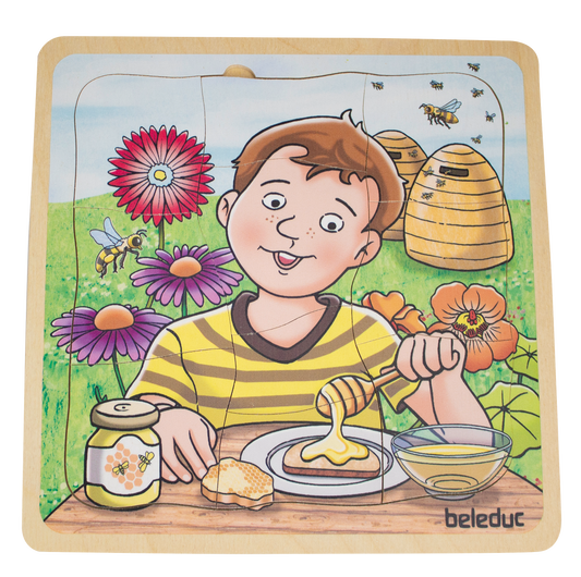 Beleduc Layer-Puzzle Honey Come From 蜂糖從何來-多層情景找找看拼圖