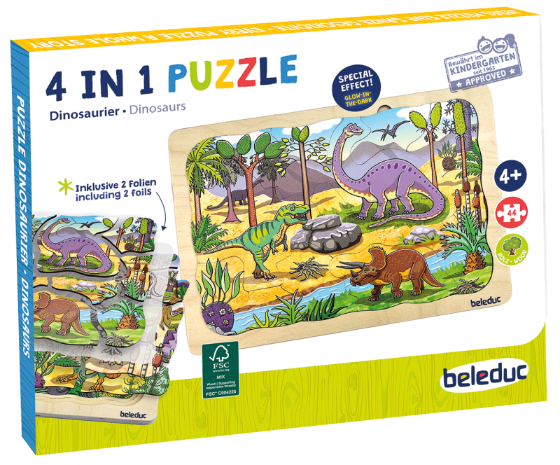 Beleduc Multi-layer Puzzle - Dinosaurs 多層拼圖-恐龍