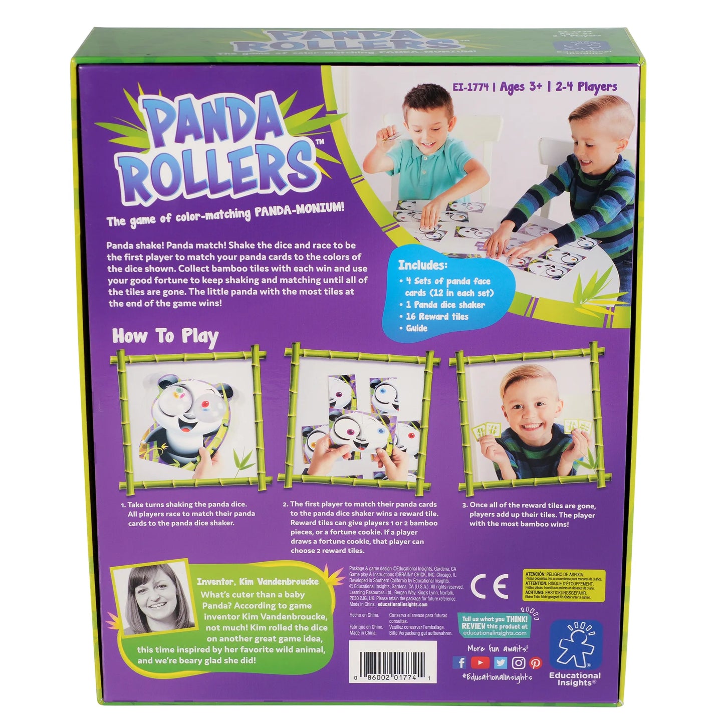Educational Insights Panda Rollers Stacking & Counting Game