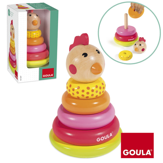 Goula Pile-up Chick Stacking & Pegging 積木小雞堆疊與插銷遊戲