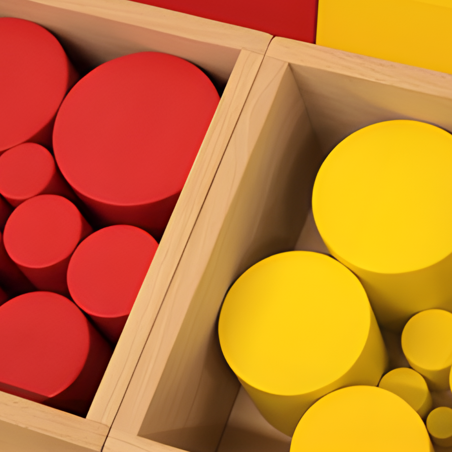 GAM Montessori Set of Knobless Cylinders 彩色圓柱體