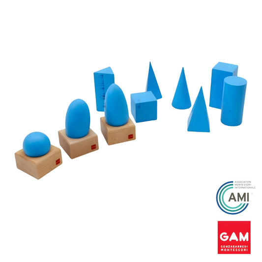GAM Montessori The Geometric Solids AMI Approval 蒙特梭利教具- 立體幾何組