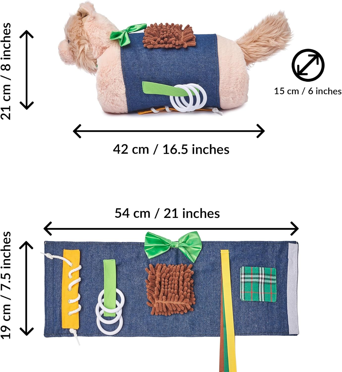 2-in-1 Sensory Fidget Muff Blanket Cat Calming Activities for Dementia and Alzheimer’s Support 二合一感官保暖手筒與失智症活動毯 小猫
