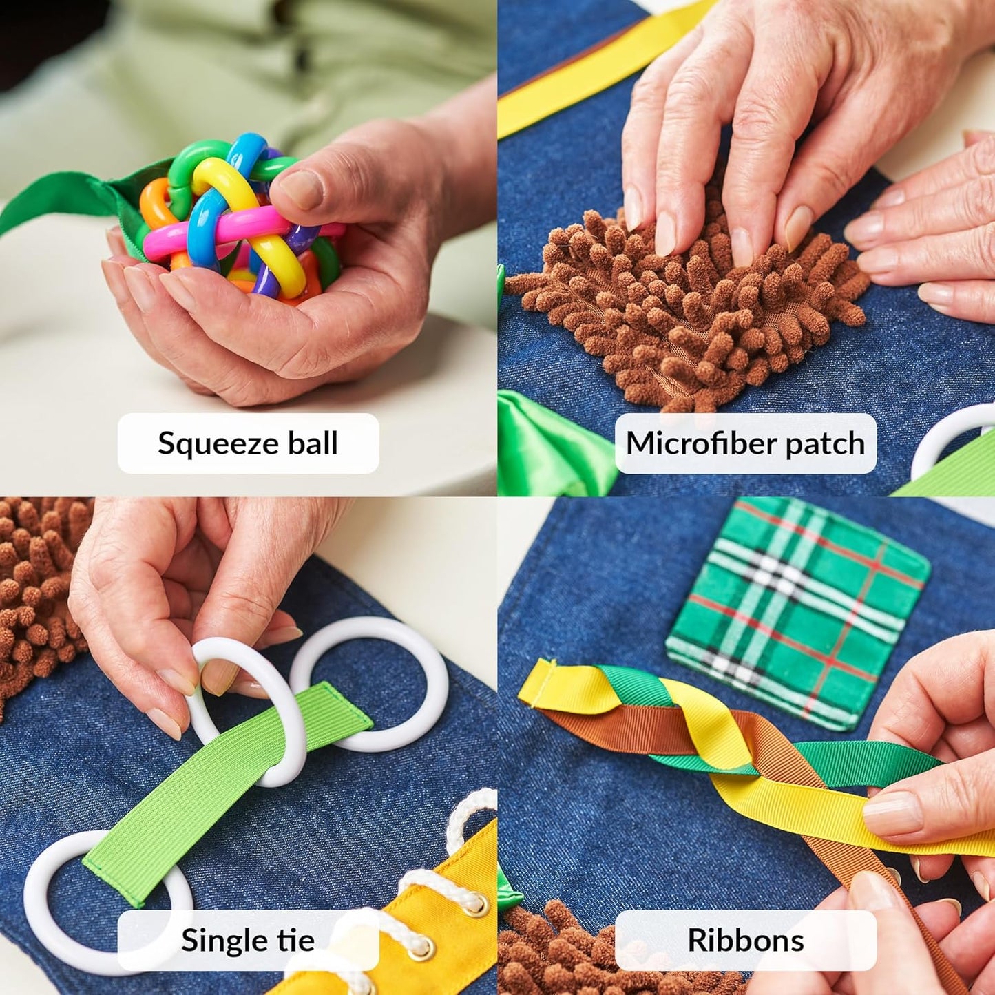 2-in-1 Sensory Fidget Muff Blanket Cat Calming Activities for Dementia and Alzheimer’s Support 二合一感官保暖手筒與失智症活動毯 小猫