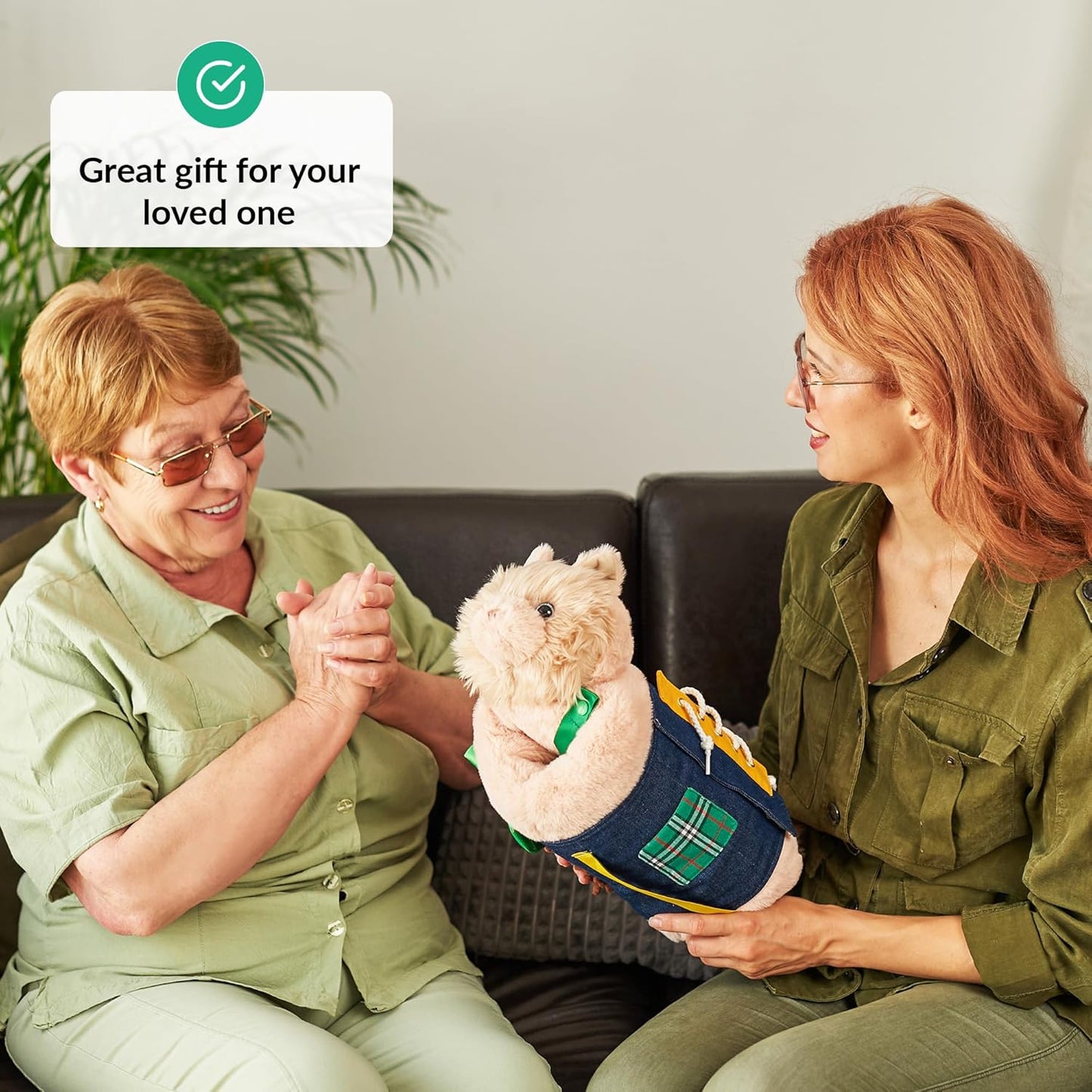 2-in-1 Sensory Fidget Muff Blanket Cat Calming Activities for Dementia and Alzheimer’s Support 二合一感官保暖手筒與失智症活動毯 小猫