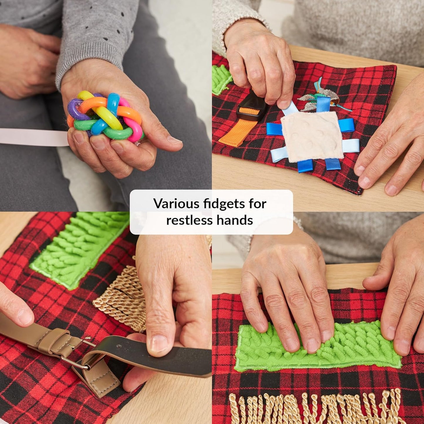 2-in-1 Sensory Fidget Muff Blanket Dachshund Calming Activities for Dementia and Alzheimer’s Support 二合一感官保暖手筒與失智症活動毯 臘腸犬