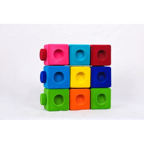 Rubbabu 3D Building Blocks Set (9pcs) 幼兒立體拼接積木（9件套)