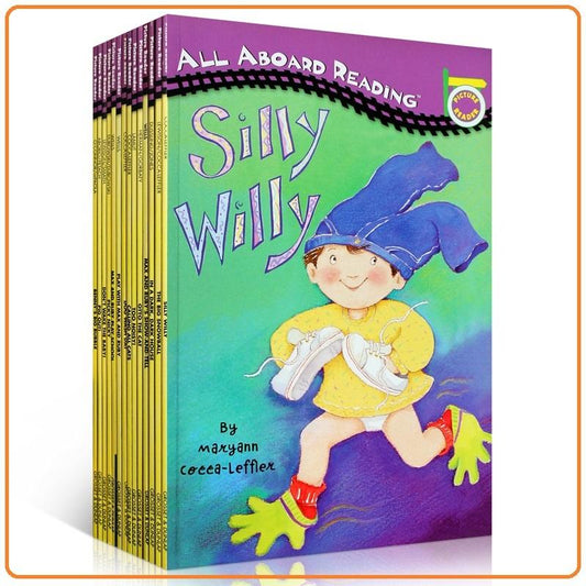 All Aboard Reader 12 books with Flash Cards Set