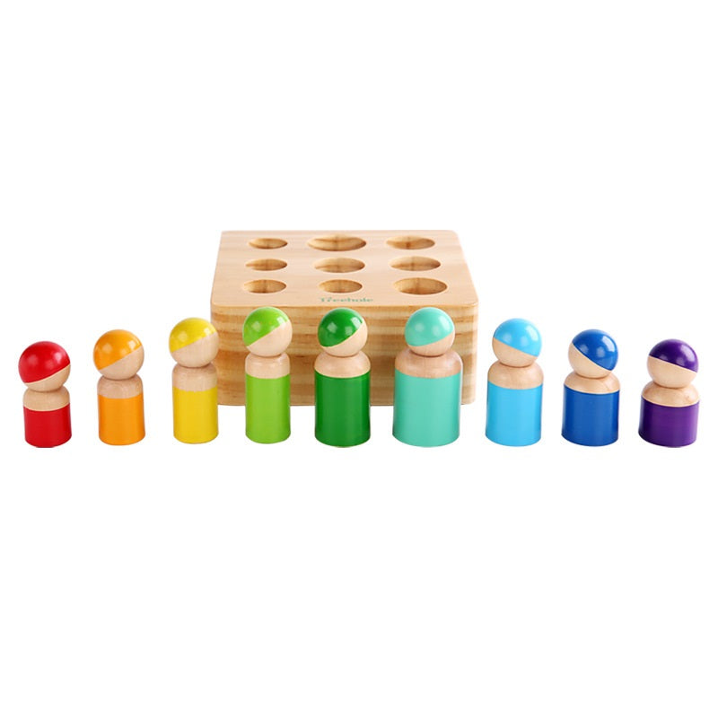 Matching Peg Dolls with Pedestal 配對小人遊戲