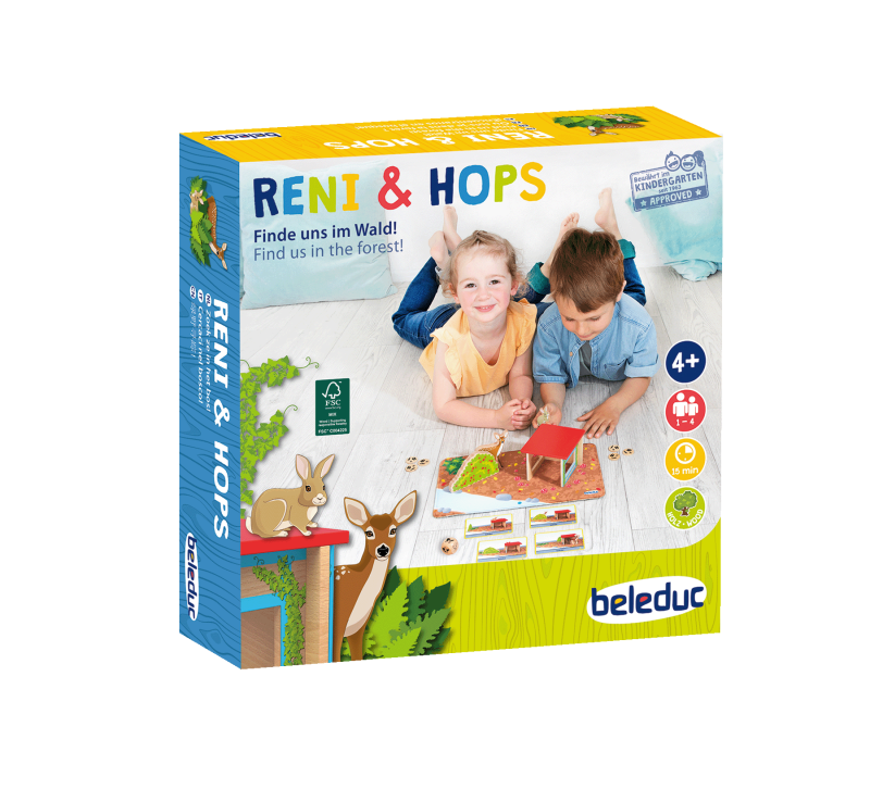 Beleduc Reni & Hops spatial perception and memory skills game 兔鹿尋蹤 空間感知與記憶遊戲