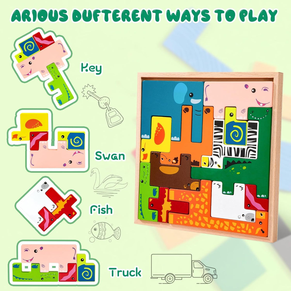 Creative Blocks Animals Creative Animal Building Blocks 疊疊動物七巧板 – MY SCHOOL BUS