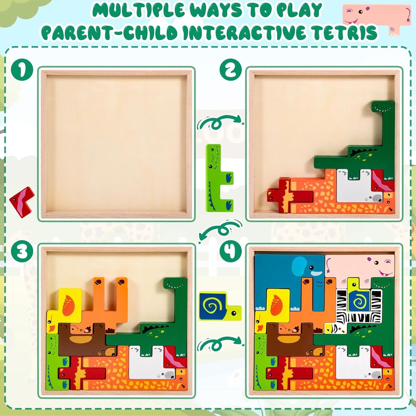 Creative Animal Building Blocks 疊疊動物七巧板