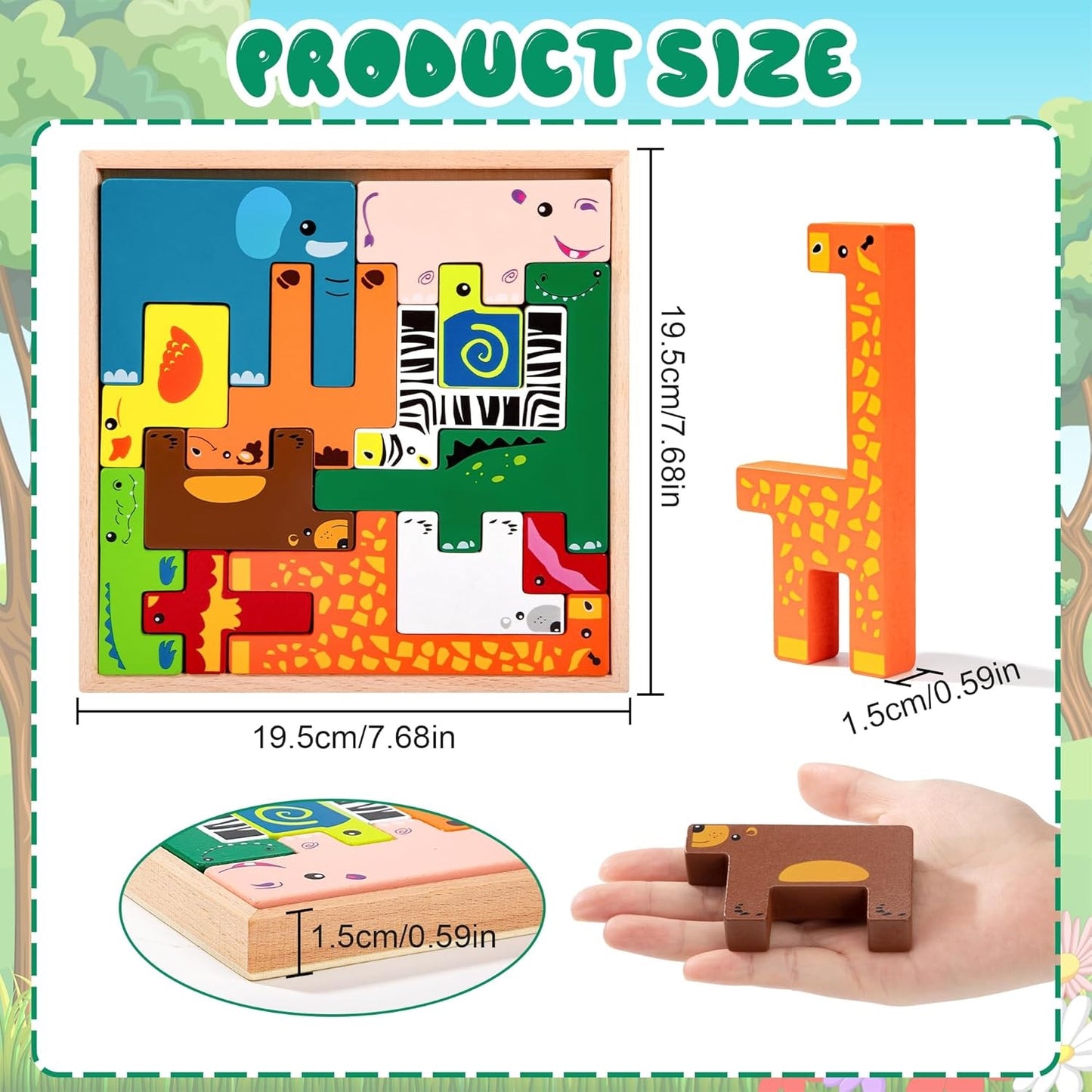 Creative Animal Building Blocks 疊疊動物七巧板