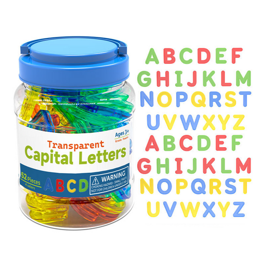 Transparent Capital Letters 52 Pieces 透明英文字母大寫 52個