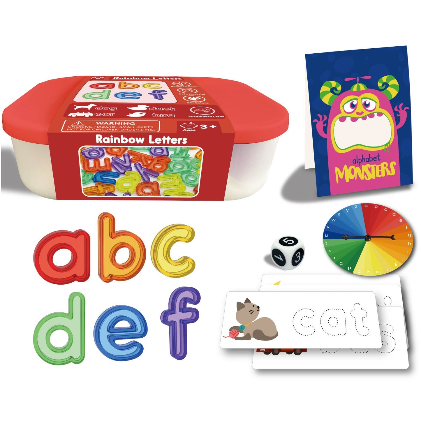 Rainbow Letters Activity Set - Lowercase 彩色英語字母幼兒遊戲套裝 小寫字母