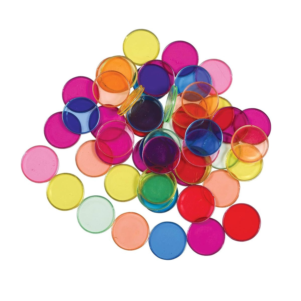 Transparent Chip Counters 300 Pieces 透明數數圓片 300個