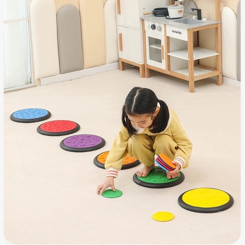 Kindermatic Stepping Tactile Discs Set