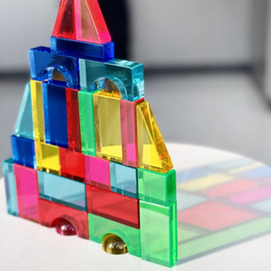 Translucent Geometric Building Blocks Set 半透明幾何形狀積木套裝
