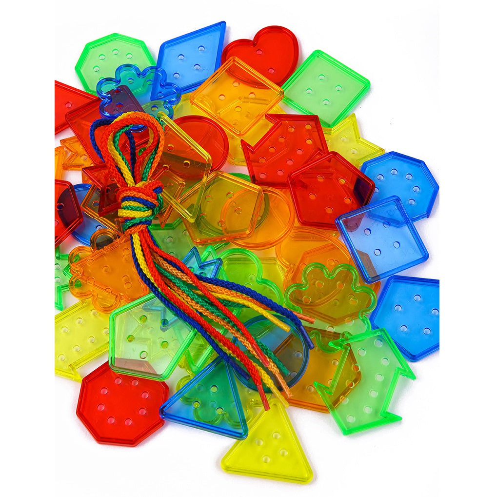 Geometric Shape Button Lacing 106 Piece Set 幾何形狀紐扣串繩 106件