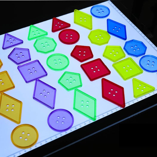 Geometric Shape Button Lacing 106 Piece Set 幾何形狀紐扣串繩 106件