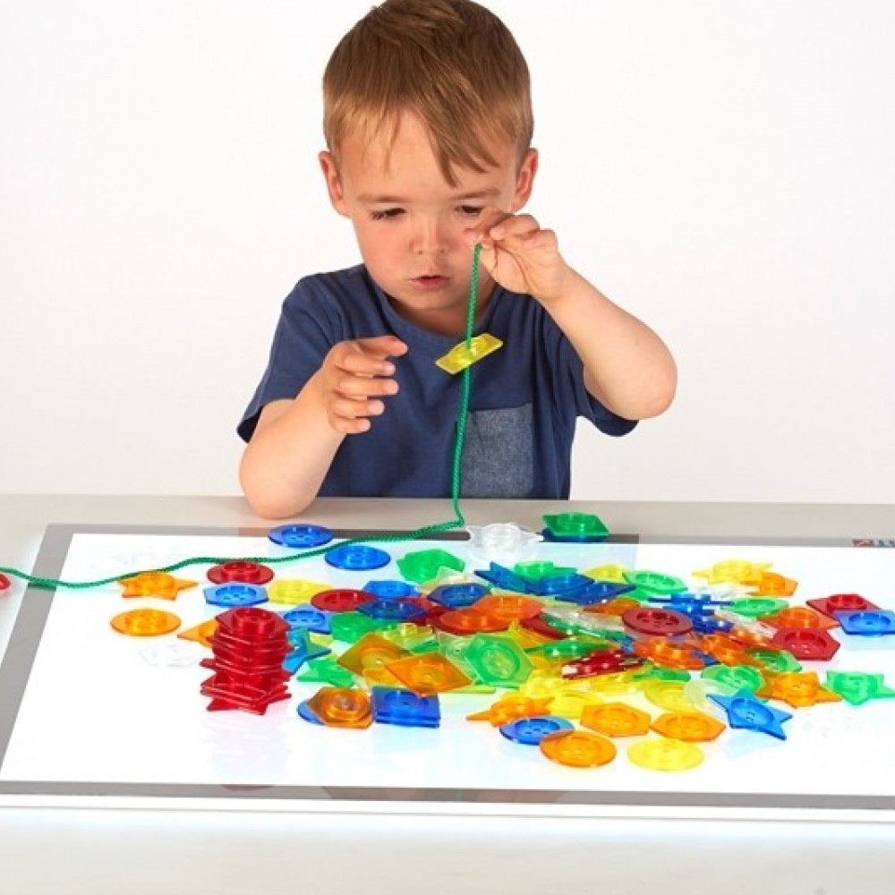 Translucent Stackable Lacing Buttons 144pc 半透明可疊紐扣串繩 144個