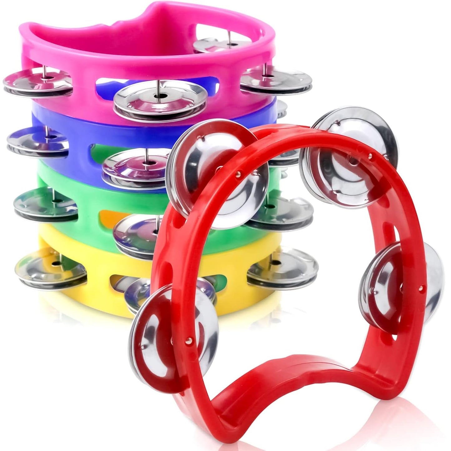 Mini Tambourine Hand Bell, set of 7 迷你手搖鈴7個套裝