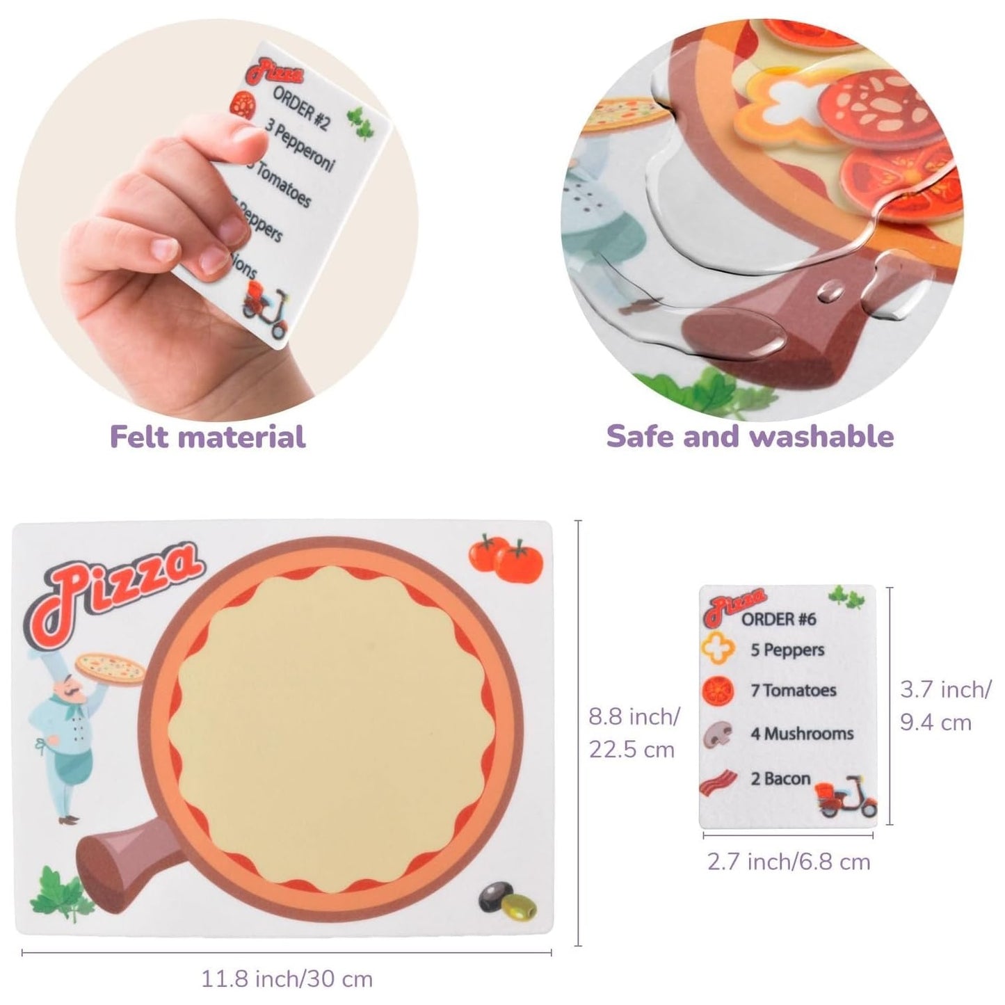 Match and Count Pizza Game 製作披薩薄餅配對及數數遊戲