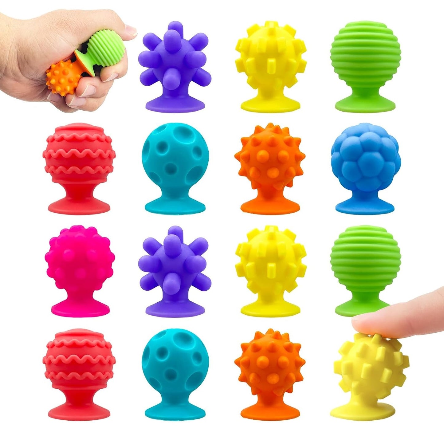 Fidget Sensory Suction Cup Set of 8個套裝 感官小吸盤減壓玩具套裝