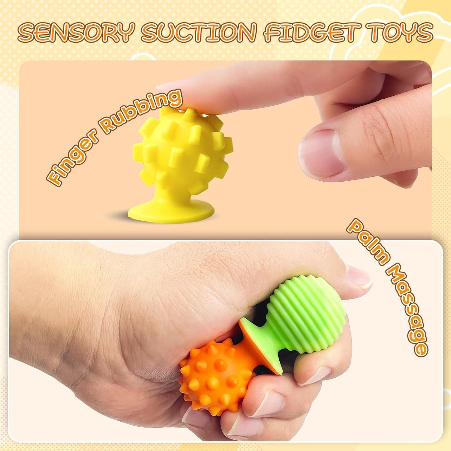 Fidget Sensory Suction Cup Set of 8個套裝 感官小吸盤減壓玩具套裝