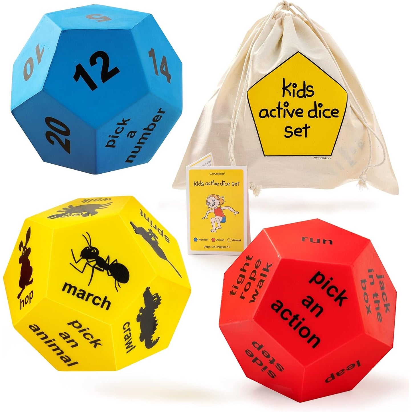 Squishy Kids Exercise Dice Set 兒童運動骰子